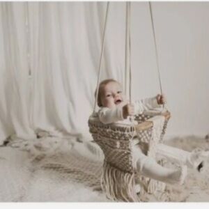 Finn And Emma Macrame Swing In Natural